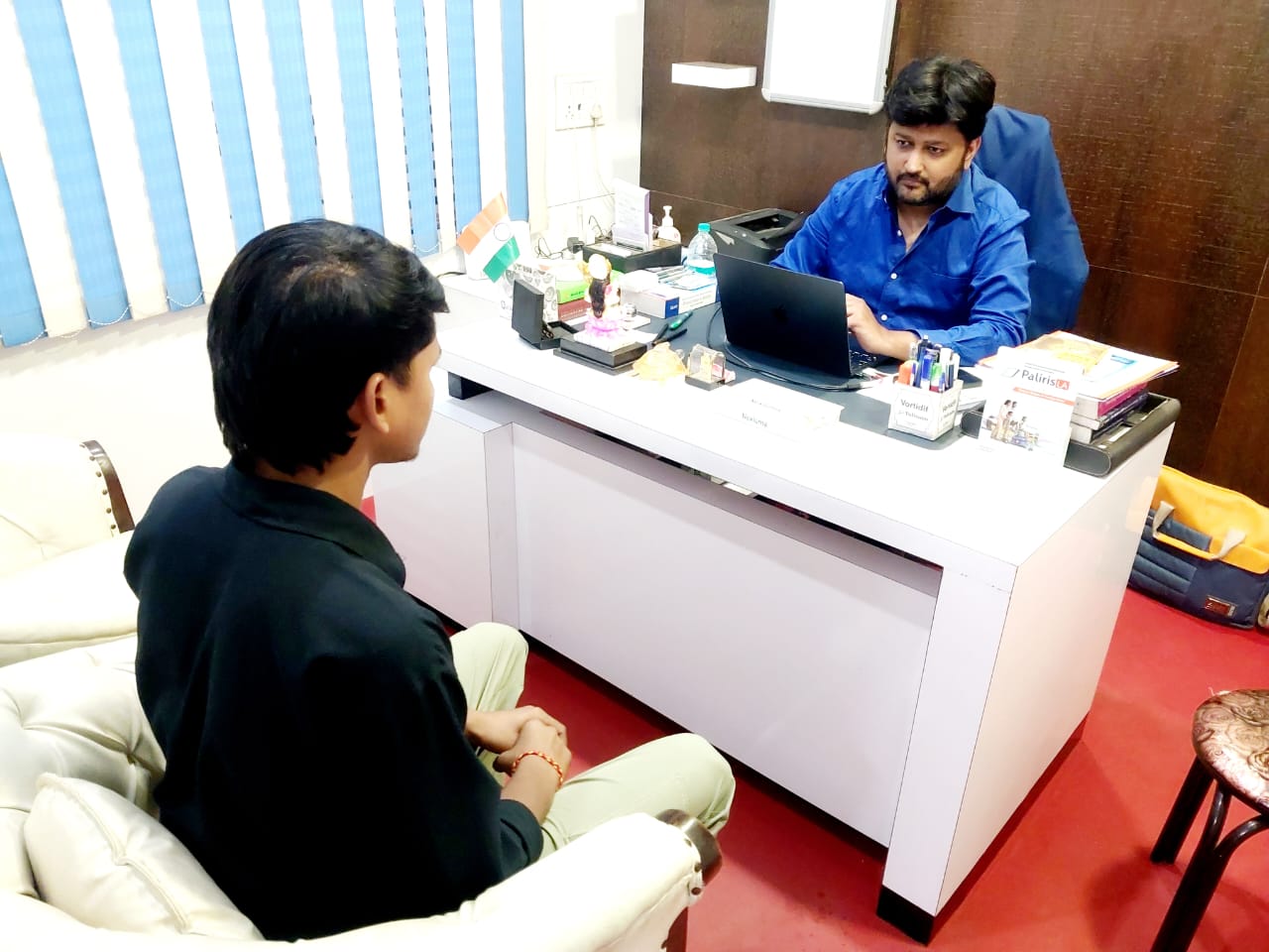 Dr Aditya Soni during consultation